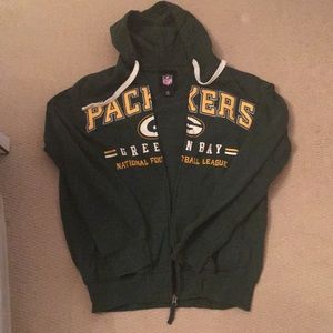 Green Bay Packers zip up sweatshirt